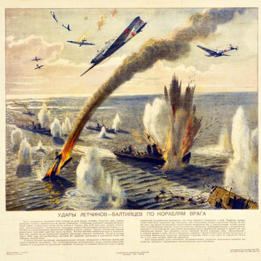 Soviet Baltic Pilots Attack WWII Nazi Navy