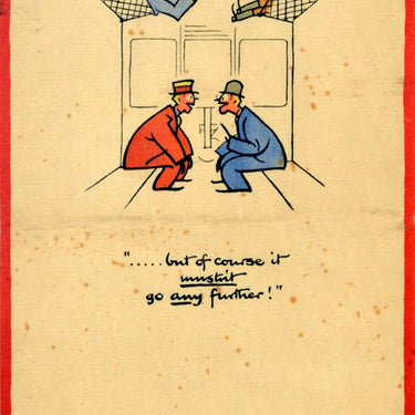 Careless Talk Costs Lives Fougasse WWII Train