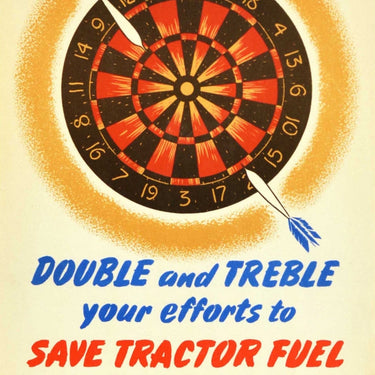 Save Fuel Tractor Tank Darts UK Home Front