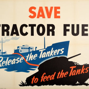 Save Tractor Fuel Feed Tanks WWII UK Home Front