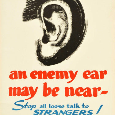 An Enemy Ear May Be Near WWII Spy