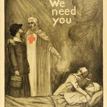 Red Cross We Need You WWI Nurse