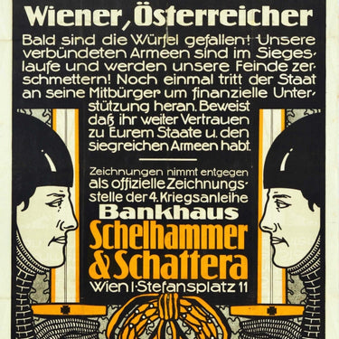 War Loan Vienna WWI Schelhammer Schattera