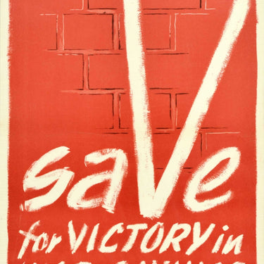 Save For Victory In War Savings WWII