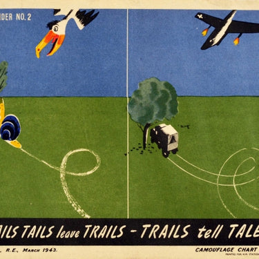 Camouflage Snails Tails Leave Trails WWII