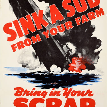 Sink Sub Scrap Recycling From Your Farm WWII