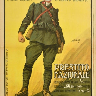 National Loan WWI Prestito Nazionale Italy