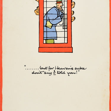 Careless Talk Costs Lives Telephone Box Fougasse WWII