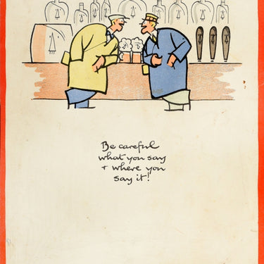 Careless Talk Costs Lives WWII Pub Fougasse