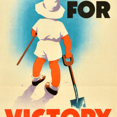 Dig For Victory WWII Child