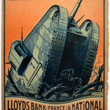 Lloyds Bank France Liberation Loan WWI Tank
