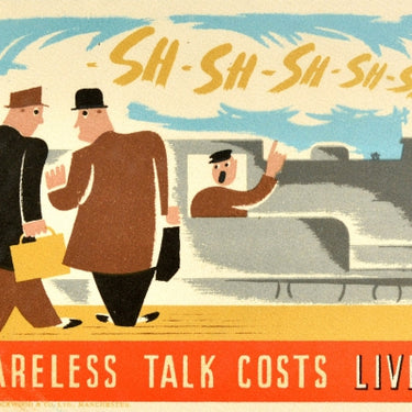 Careless Talk Costs Lives WWII Sh-Sh-Sh Train