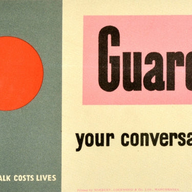 Guard Your Conversation WWII Careless Talk