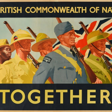 British Commonwealth Of Nations Together Soldiers WWII