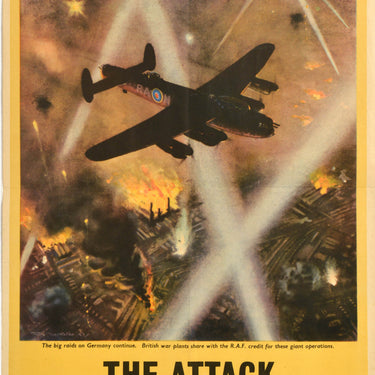 Attack Begins In The Factory Bomber Roy Anthony Nockolds WWII