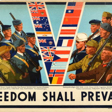 Freedom Shall Prevail WWII Victory Soldiers