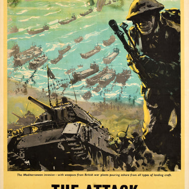 The Attack Begins In The Factory WWII Mediterranean Invasion