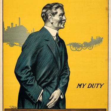 Back Them Up War Loan WWI My Duty