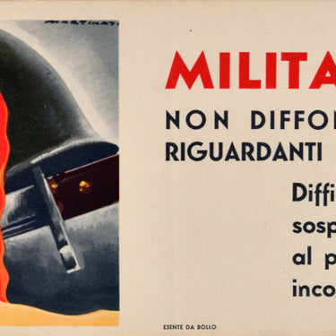 Italy WWII Espionage Careless Talk Suspicions Martinati