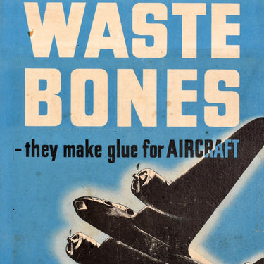 Waste Recycling Bones Bomber WWII Aircraft Glue