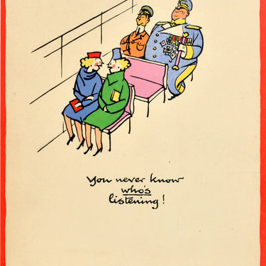 Careless Talk Fougasse WWII Transport